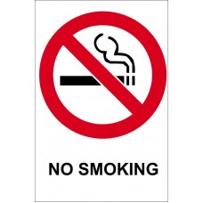 NO SMOKING Sticker 70mm x 75mm